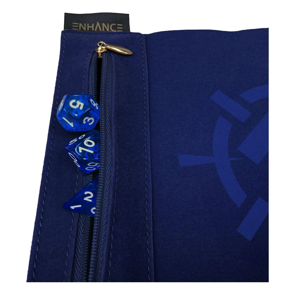 Enhance Tabletop Roll on a Scroll Bag with Dice Blue 0637836627301