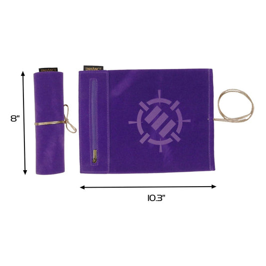 Enhance Tabletop Roll on a Scroll Bag with Dice Purple 0637836627325