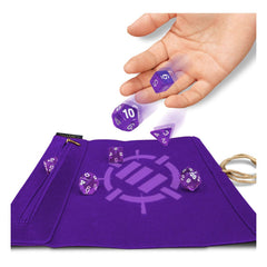 Enhance Tabletop Roll on a Scroll Bag with Dice Purple 0637836627325