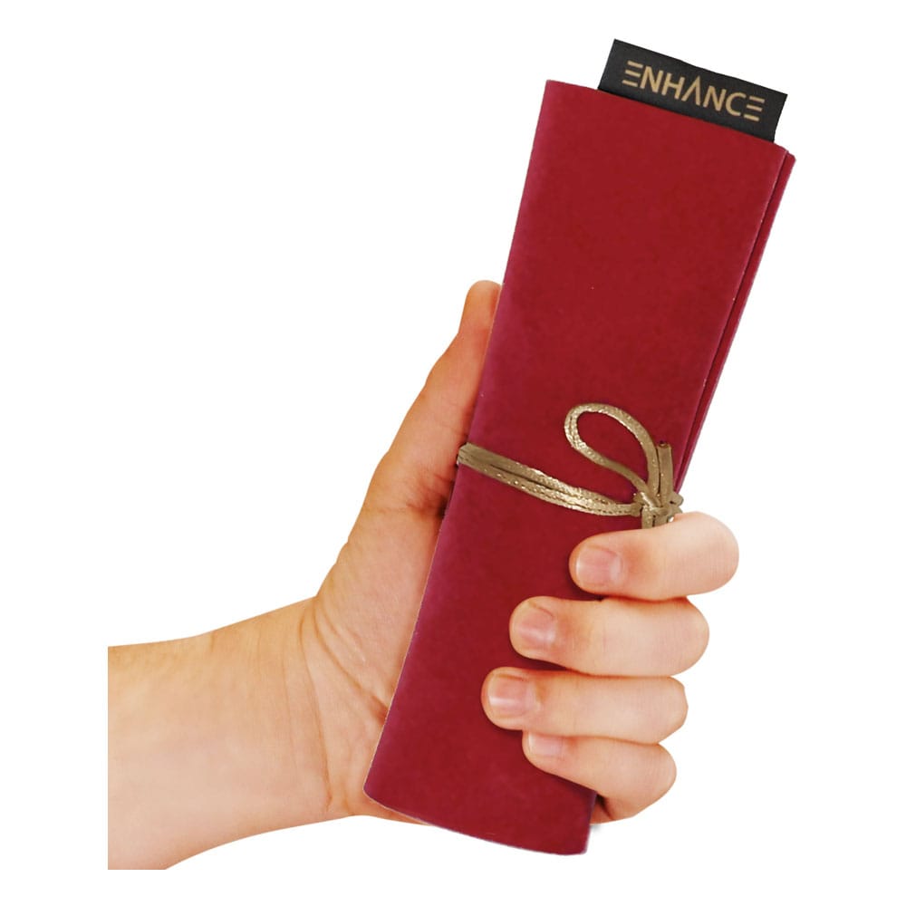 Enhance Tabletop Roll on a Scroll Bag with Dice Red 0637836627295