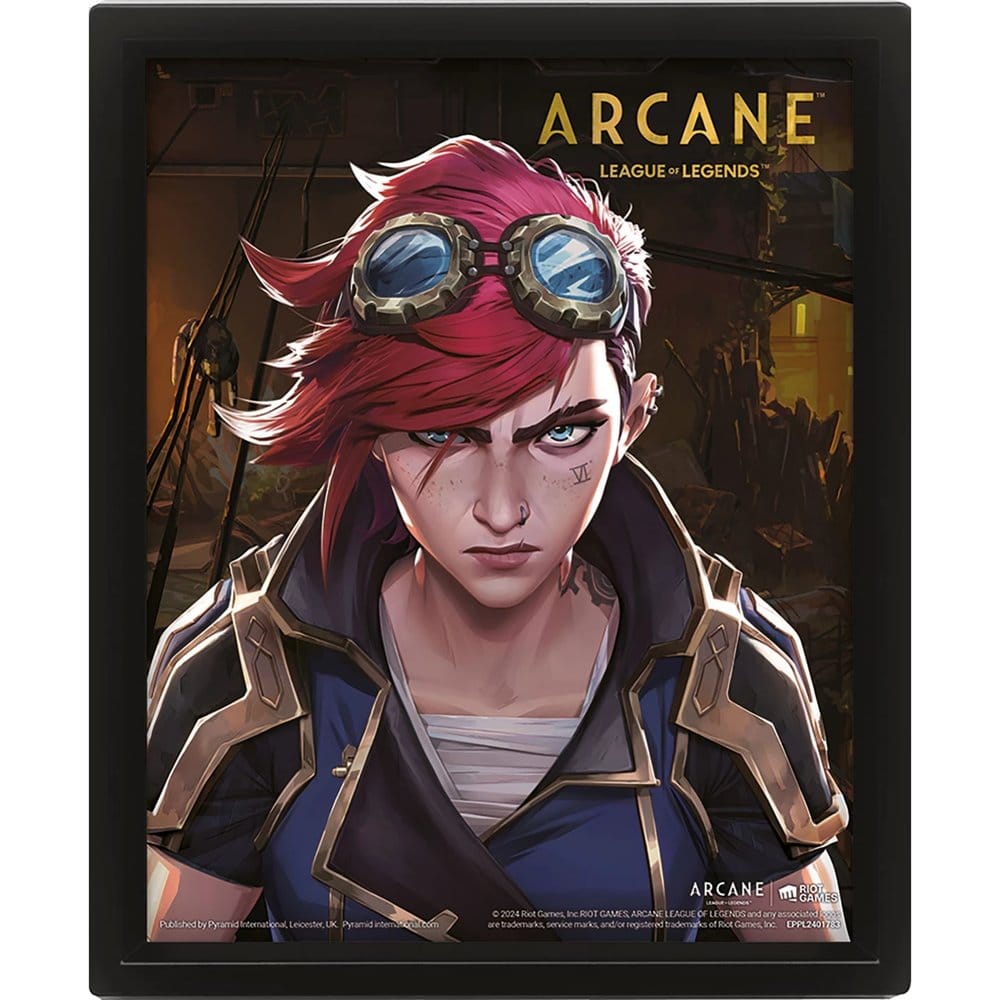 League of Legends Arcane 3D-Effekt Poster Jinx-VILeague of Legends Arcane 3D Lenticular Poster Jinx-VILeague of Legends poster effet 3D Arcane Jinx-VILeague of Legends Arcane Póster Efecto 3D Jinx-VI 5063457018214