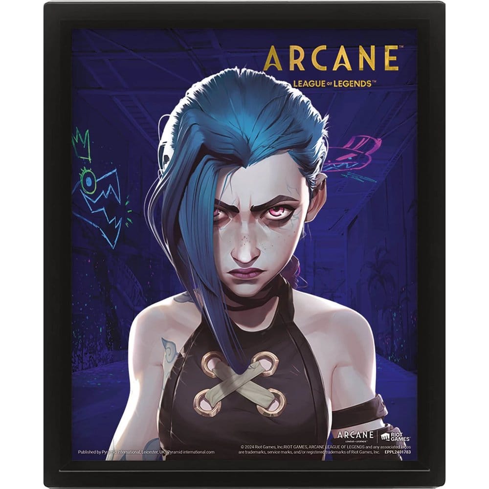 League of Legends Arcane 3D-Effekt Poster Jinx-VILeague of Legends Arcane 3D Lenticular Poster Jinx-VILeague of Legends poster effet 3D Arcane Jinx-VILeague of Legends Arcane Póster Efecto 3D Jinx-VI 5063457018214