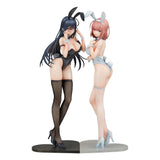 Ikomochi Original Character Statues 1/6 Black Bunny Aoi & White Bunny Natsume 30 - 31 cm 4580416924863