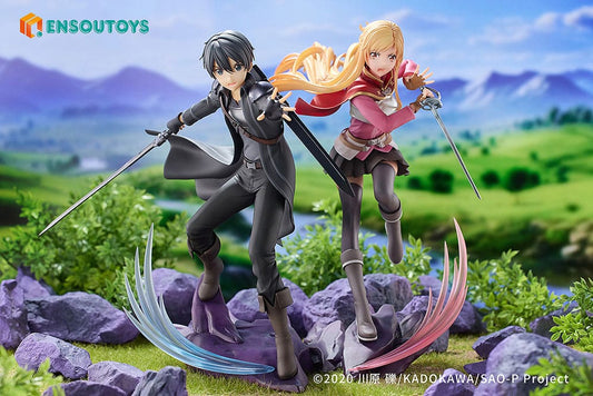 Sword Art Online Statue 1/7 Progressive Scherzo of Deep Night Kirito & Asuna Set  4580416927345