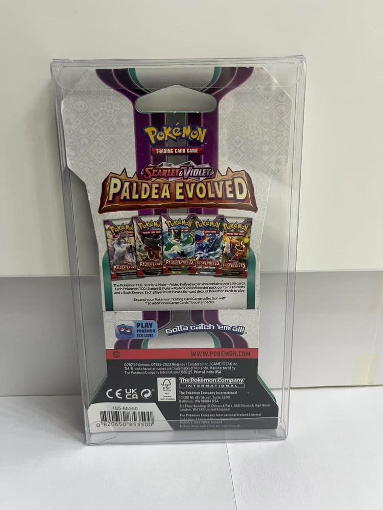 Evoretro PET Protectors for Pokémon TCG Booster Pack 0 mm (10-Pack) 3701492110082