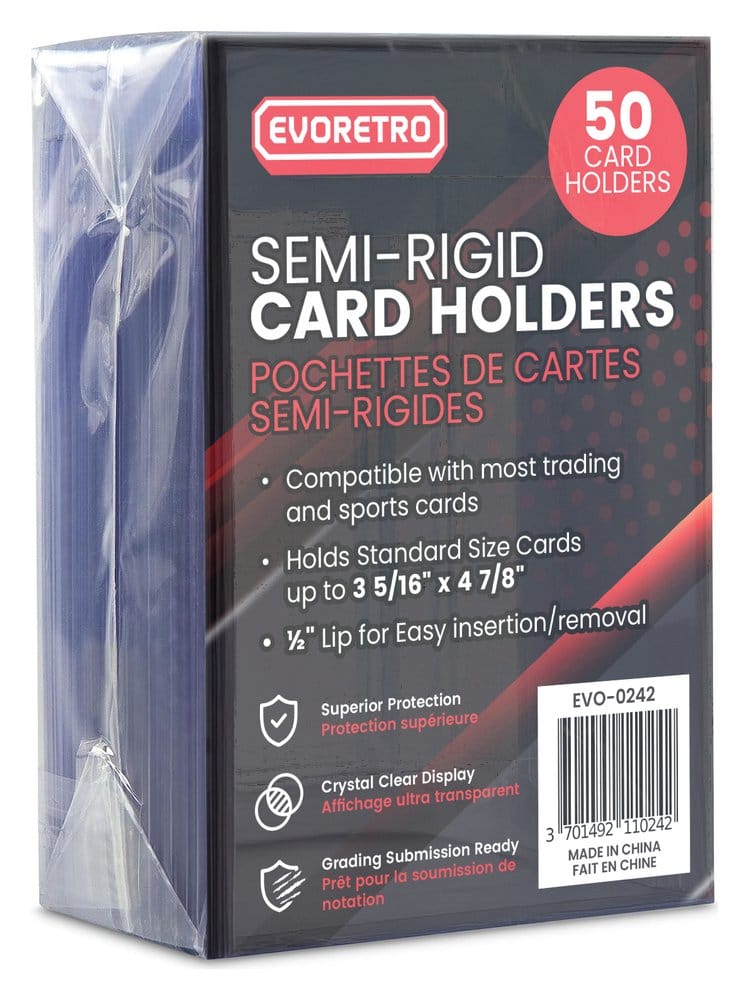 Evoretro Card Holders 50-Pack Semi-Rigid 8 x 12 cm 3701492110242