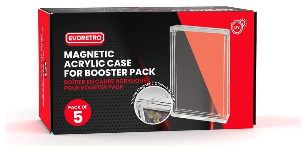Evoretro Acrylic Display Case 5-Pack for Booster Packs 3701492110648