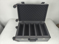 Evoretro Trading Card Luggage Wheeled Case 5-Rows Round Aluminum 56.0 x 35.4 cm 3701492111331