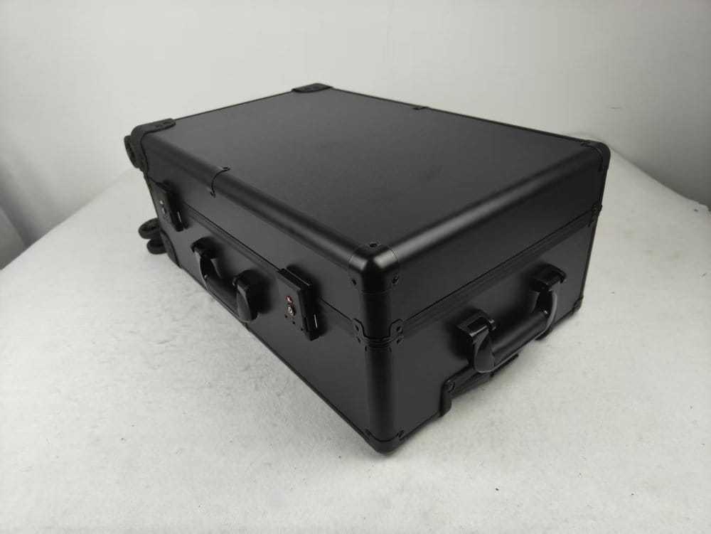 Evoretro Trading Card Luggage Wheeled Case 5-Rows Round Aluminum 56.0 x 35.4 cm 3701492111331