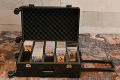 Evoretro Trading Card Luggage Wheeled Case 5-Rows Round Aluminum 56.0 x 35.4 cm 3701492111331