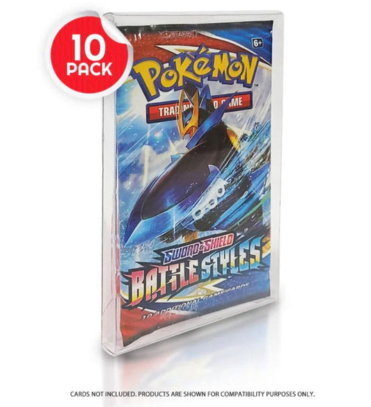 PET Protectors 10-Pack for Booster, Magic, Yu-Gi-Oh Cards 3701492101554
