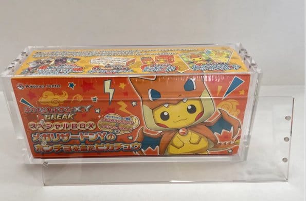 Evoretro Magnetic Acrylic Display Case for Pokémon Center Japanese Special Poncho Pikachu Box 3701492112055