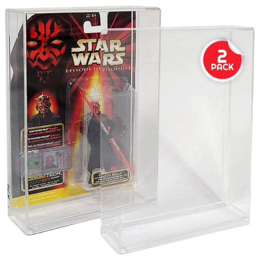 Evoretro Acrylic Display Cases 2-Pack for Action Figures 3701492102148