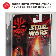 Evoretro Acrylic Display Cases 2-Pack for Action Figures 3701492102148
