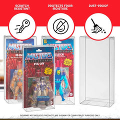 PET Protectors 10-Pack for Masters of the Universe Origins Power Posing (Carded) Box Figures 3701492102308