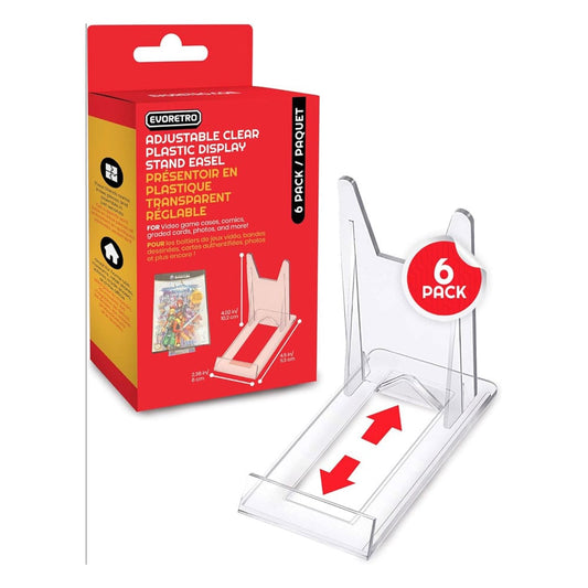 Adjustable Easel Stand 6-Pack Compatible with Video Game Cases 3701492102704