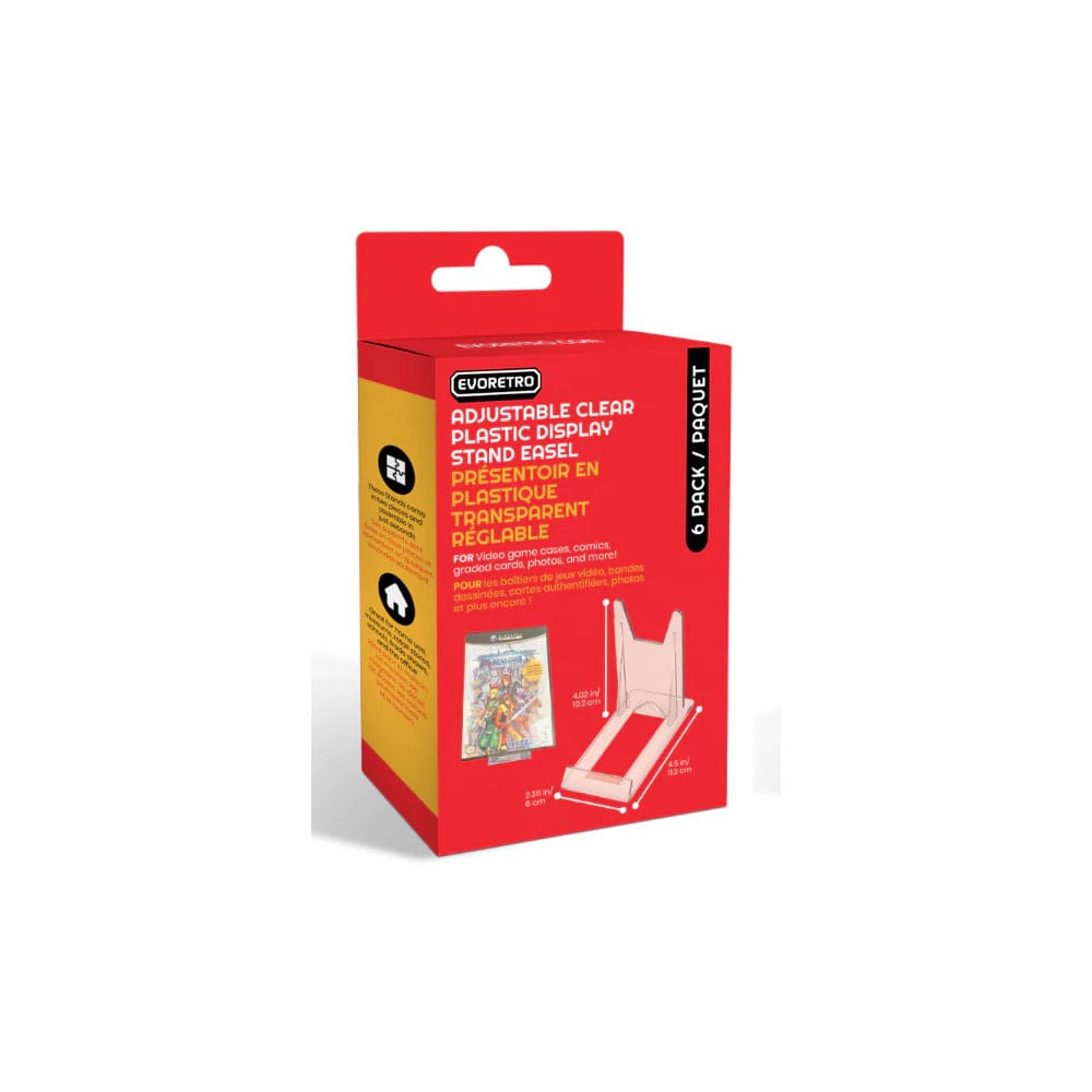 Adjustable Easel Stand 6-Pack Compatible with Video Game Cases 3701492102704