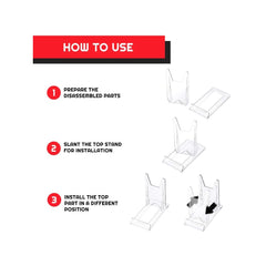 Adjustable Easel Stand 6-Pack Compatible with Video Game Cases 3701492102704