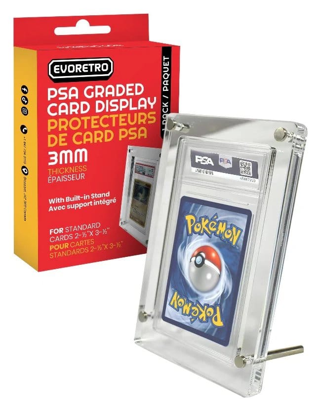 Evoretro Acrylic Card Display Stand for PSA Graded Cards 3mm 3701492102742