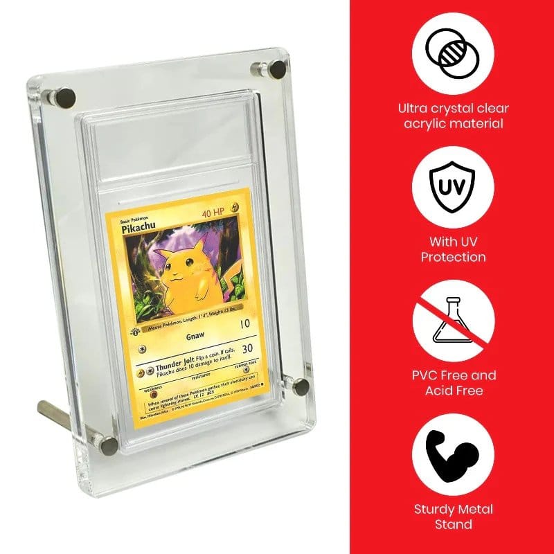 Evoretro Acrylic Card Display Stand for PSA Graded Cards 3mm 3701492102742