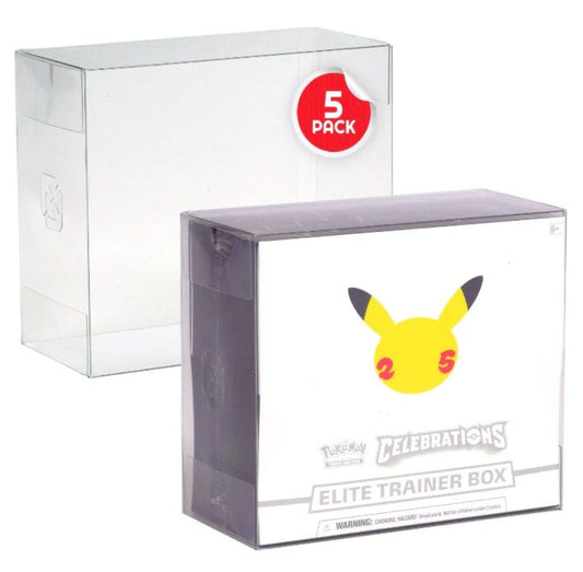 PET Protectors 5-Pack for Booster Boxes / Elite Trainer Boxes Ver. 2 3701492103428