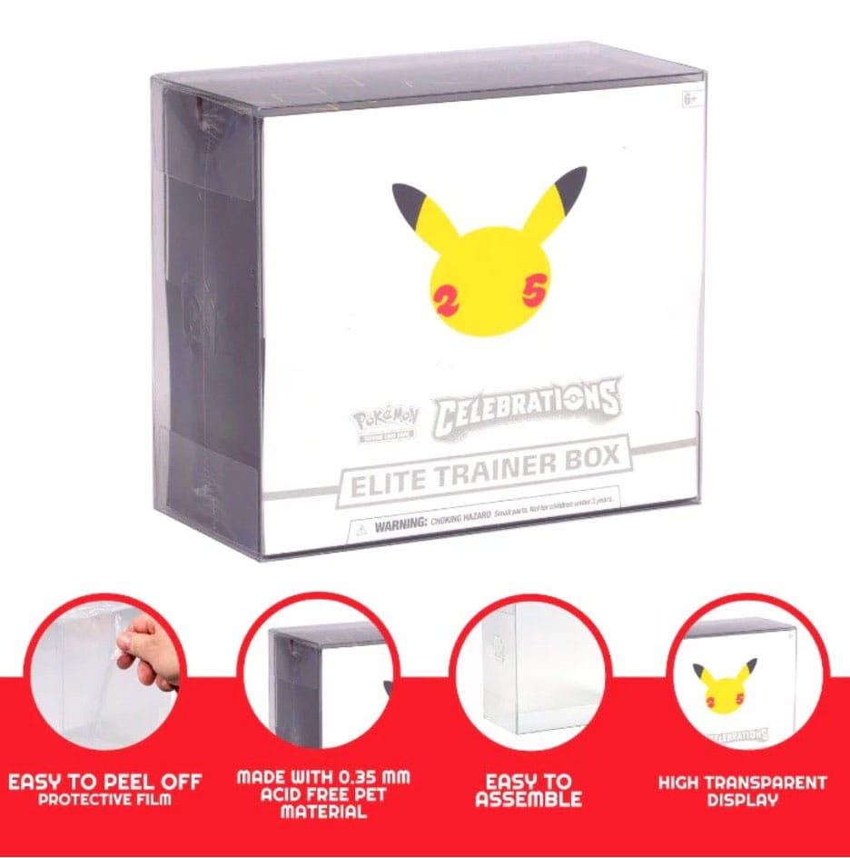 PET Protectors 5-Pack for Booster Boxes / Elite Trainer Boxes Ver. 2 3701492103428