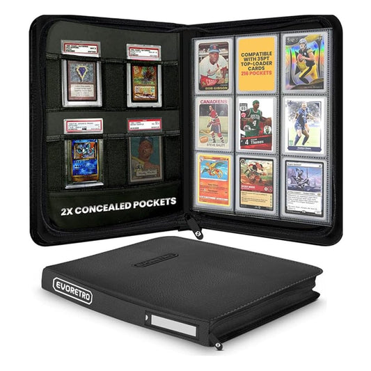 Evoretro Shield+ Topload Cards Binder 216 Cards Black 3701492103541