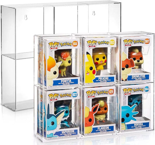 Evoretro Acrylic Display Case for 6 Funko Pops 3701492104951