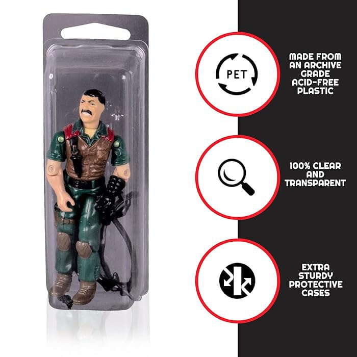 Clamshell PET Protectors 50-Pack for Action Figures 3760265295173