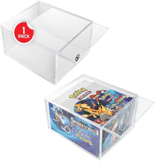 Evoretro Acrylic Display Case for Booster Boxes / Elite Trainer Boxes Ver. 1 with Sliding Lid 3760265297573