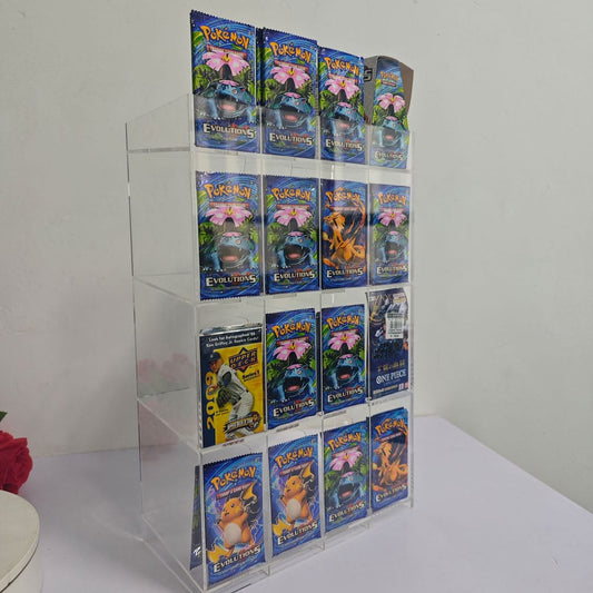 Acryl Counter Display for Trading Card Booster Packs 3701492108089