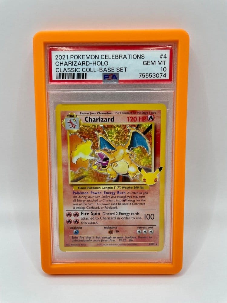 Evoretro Bumper Protector for PSA Slabs Orange 3701492108140