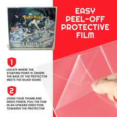 Evoretro PET Protectors 5-Pack for Pokémon Japanese Booster Box Large 3701492108508