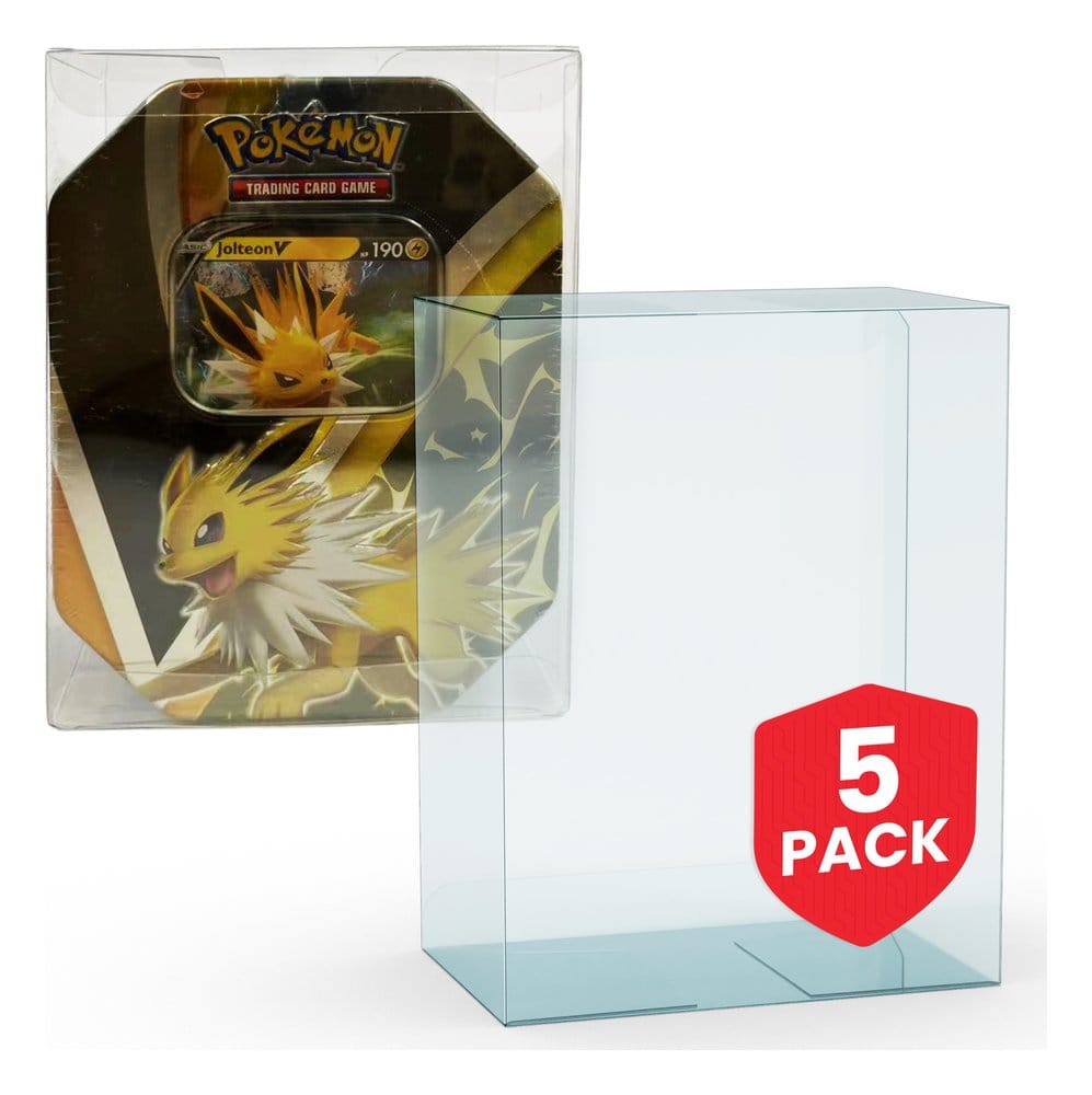 Evoretro PET Protectors 5-Pack for Pokémon Medium Tins 12x8x15cm 3701492108577