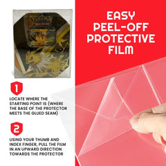 Evoretro PET Protectors 5-Pack for Pokémon Medium Tins 12x8x15cm 3701492108577