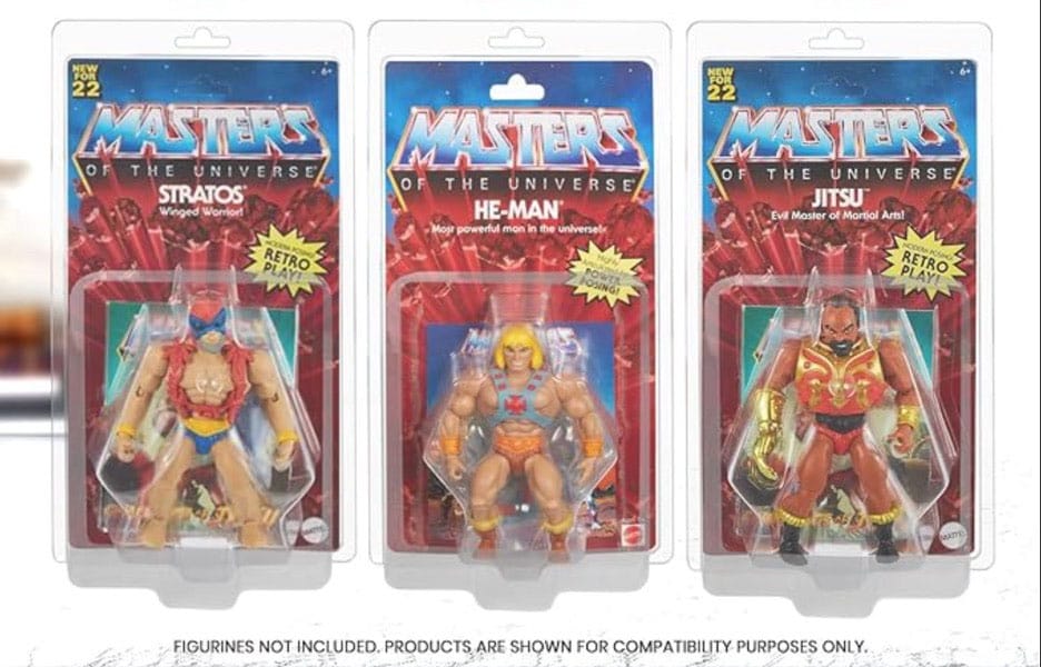 Clamshell PET Protectors 10-Pack for Masters of the Universe Action Figures 3701492108607