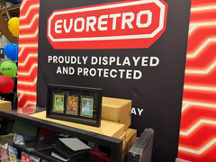 Evoretro Display Frame Card Display Case for 3 Magnetic Case Cards 3701492108638