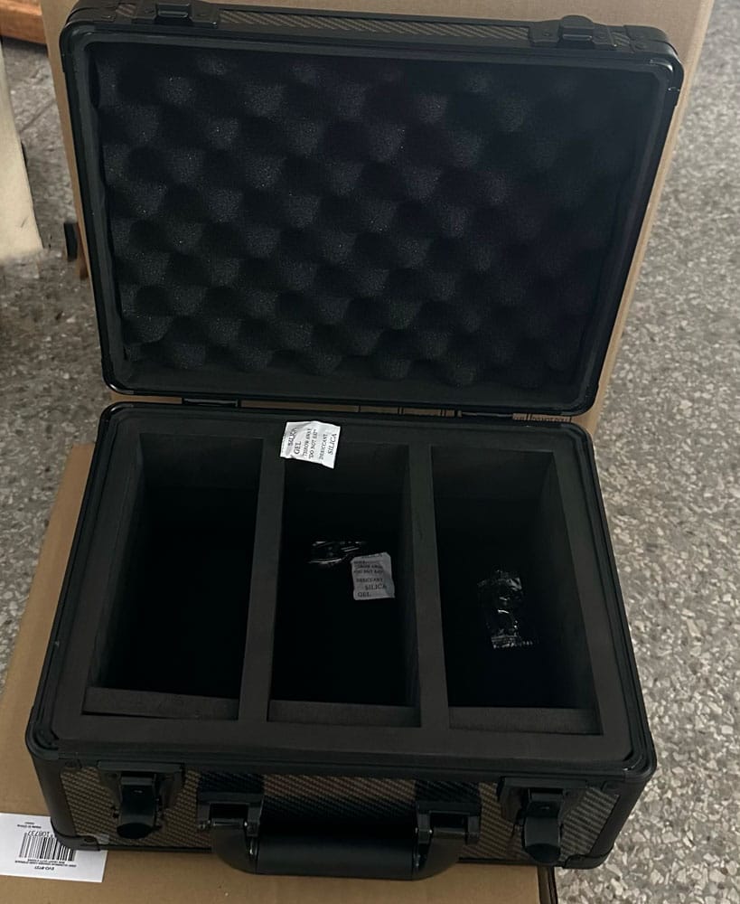Evoretro Trading Card Suitcase Silver/Gray Small 3701492108737