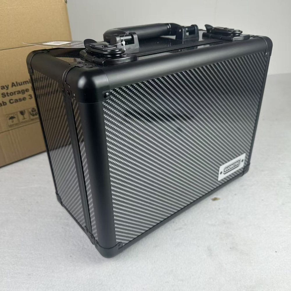 Evoretro Trading Card Suitcase Silver/Gray Small 3701492108737