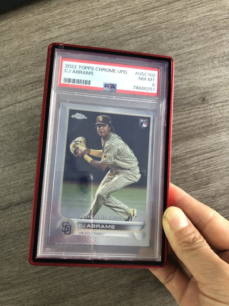 Slab Case Protectors for PSA Graded Cards Red 3701492109499