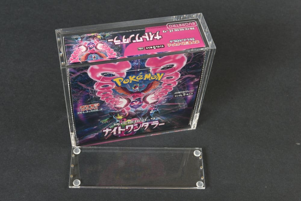 Evoretro Acrylic Display Case for Pokémon Large Japanese Booster Box 3701492109642