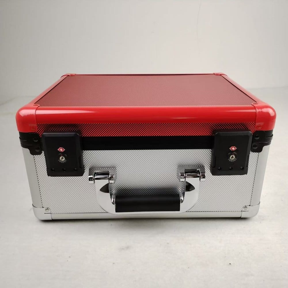 Evoretro Trading Card Storage Box for 90 Cards X Red and Silver 3701492109970