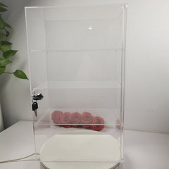 Evoretro 4-Tier Locking Acrylic Tiered Countertop Showcase Display Case 3701492112505