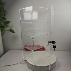 Evoretro 4-Tier Locking Acrylic Tiered Countertop Showcase Display Case 3701492112505