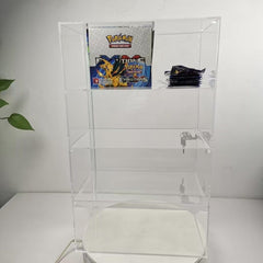 Evoretro 4-Tier Locking Acrylic Tiered Countertop Showcase Display Case 3701492112505