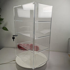 Evoretro 4-Tier Locking Acrylic Tiered Countertop Showcase Display Case 3701492112505