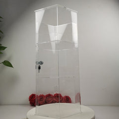 Evoretro 3-Tier Locking Acrylic Hexagon Display Tower 3701492112512