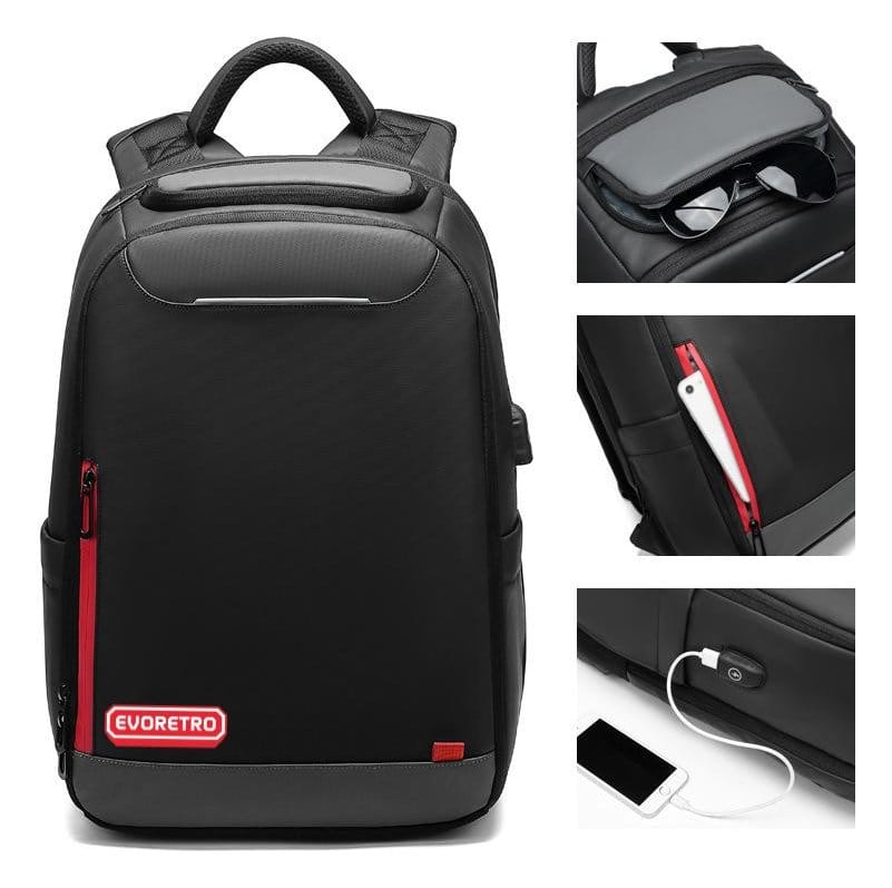 Evoretro Travel Backpack and Mini-Carrying Case Bundle Kit Black 3701492111904