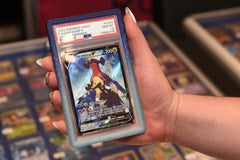 Evoretro Bumper for PSA Graded Card Slab Gradient Light Blue-Dark Blue Glitter 3701492112017