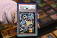 Evoretro Bumper for PSA Graded Card Slab Gradient Light Blue-Dark Blue Glitter 3701492112017